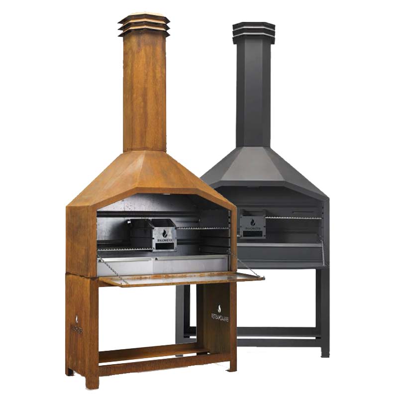 braaimaster elite 1200 corten en zwart 2