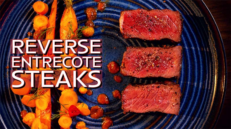 Reverse Entrecote Steaks en Wortel