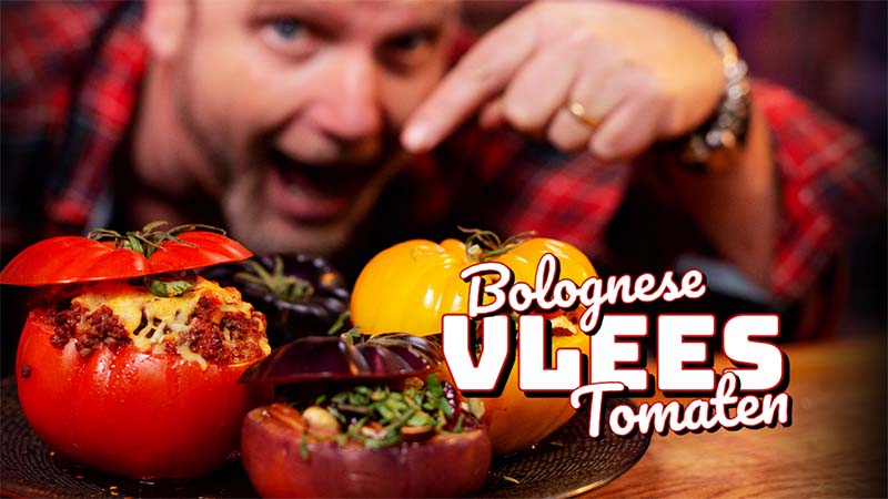 Bolognese gevulde tomaten