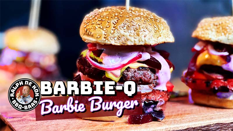 Barbie Burger op de BBQ