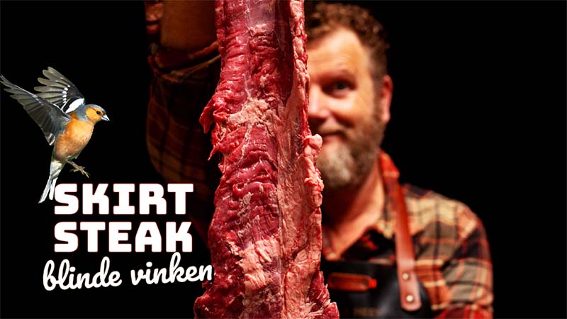 Blinde vink bakken van skirt steak